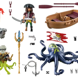 Playmobil Battle Against the Giant Octopus 71419