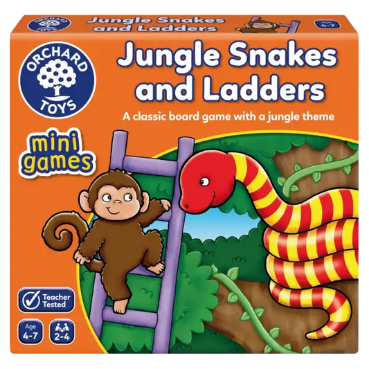 Jungle Snakes & Ladders Mini Game Orchard Toys