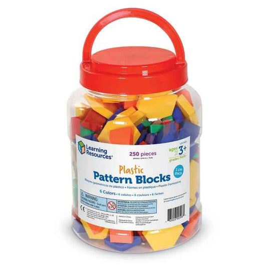 1cm Plastic Pattern Blocks (Set of 250)