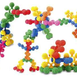 Interstar Construction Set - Bumper Pack of 96 Vibrantly Coloured Rings / Stars