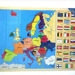 Europe Maps & Flags Jigsaw Puzzle
