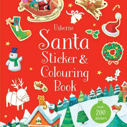 Santa Sticker and Colouring Book