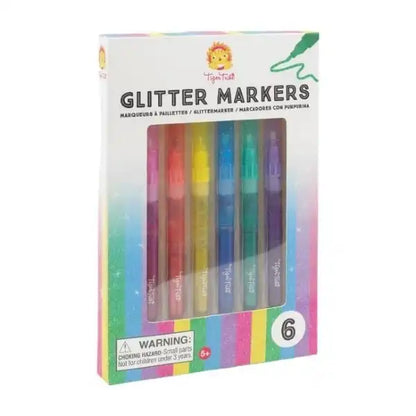 Tiger Tribe Glitter Markers 6 pc