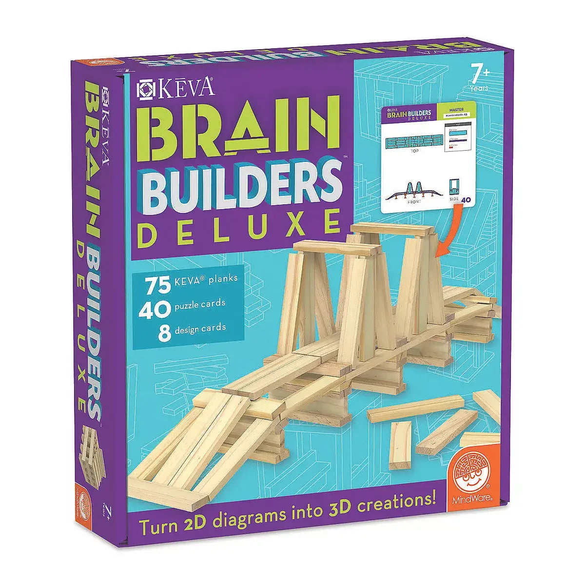 Keva Brain Builders Deluxe Wooden Plank Set
