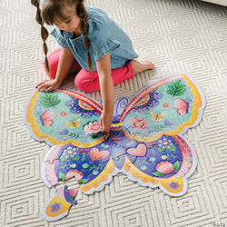 Shimmery Butterfly Giant Floor Jigsaw Puzzle