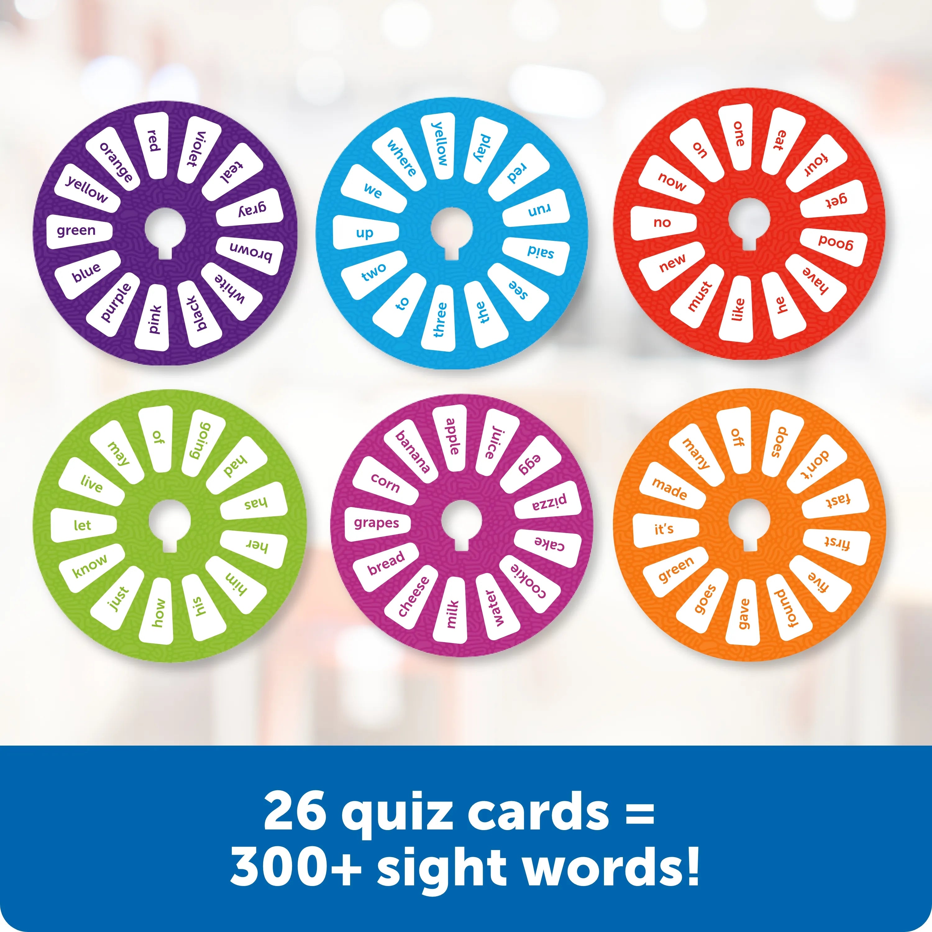 Skill Builders! Sight Words Quiz Wheel