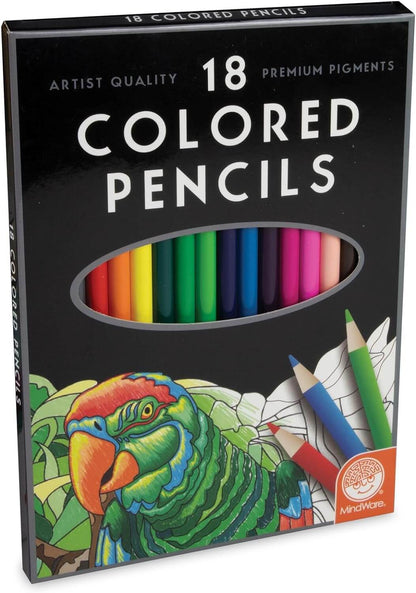 Coloured Pencils: Set of 18 MindWare