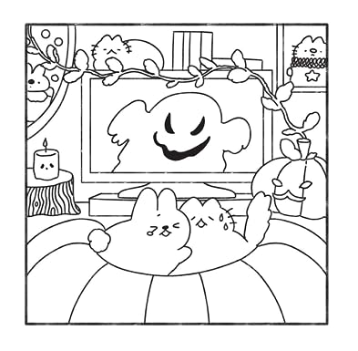 Cosy Creepy Cuite and Relaxing COlouring Book