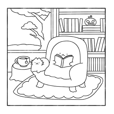 Cosy Creepy Cuite and Relaxing COlouring Book