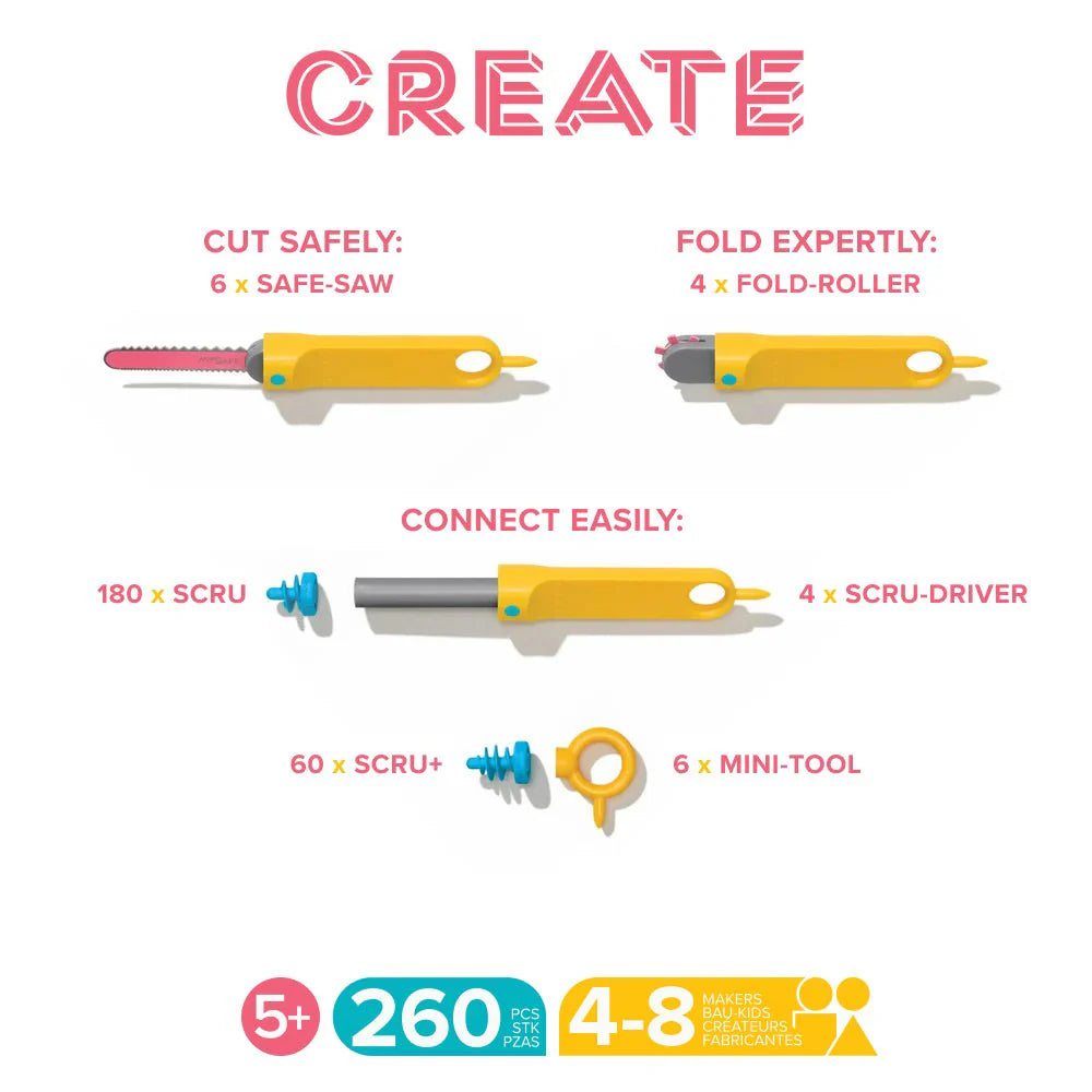Makedo Create Kit 260 pcs