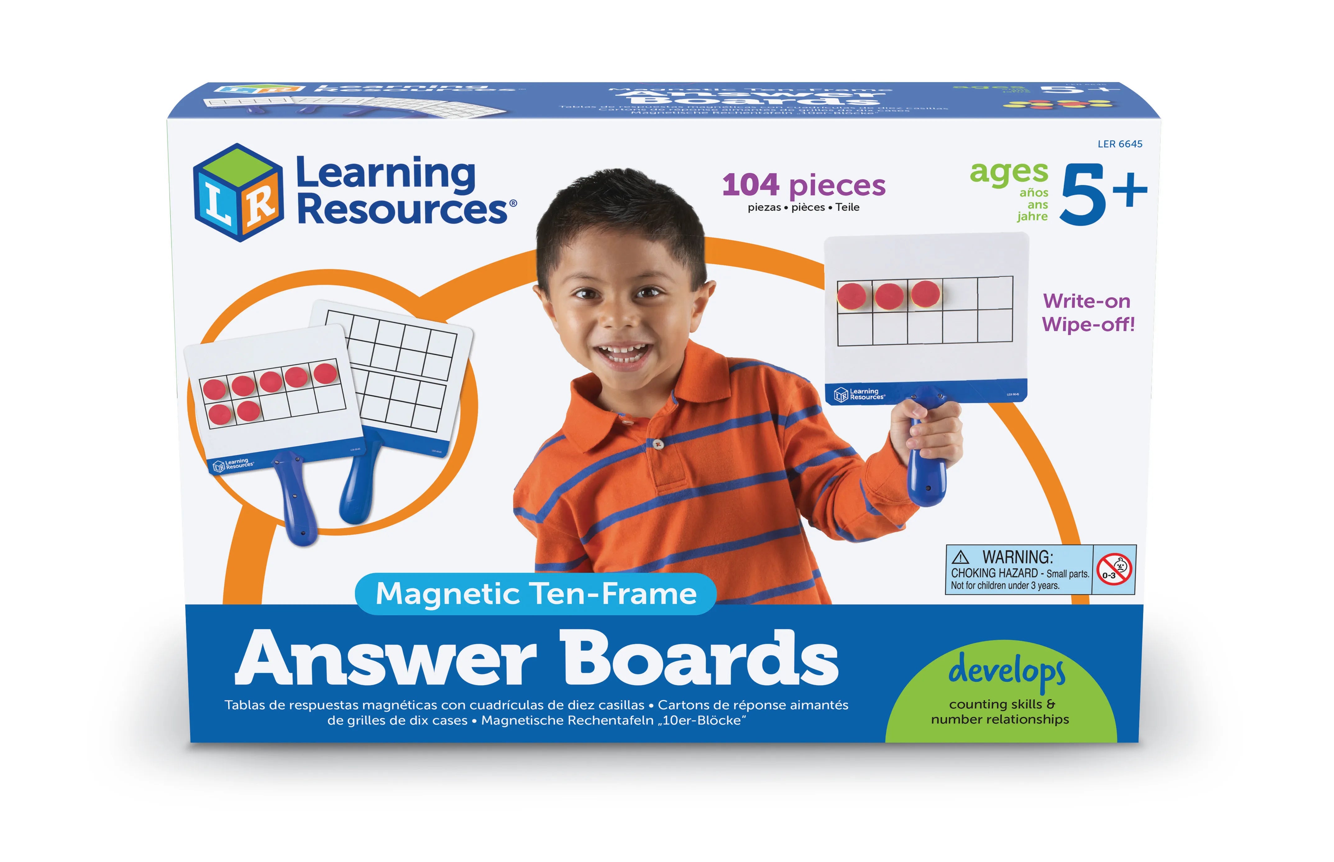 Magnetic Ten-Frame Answer Boards