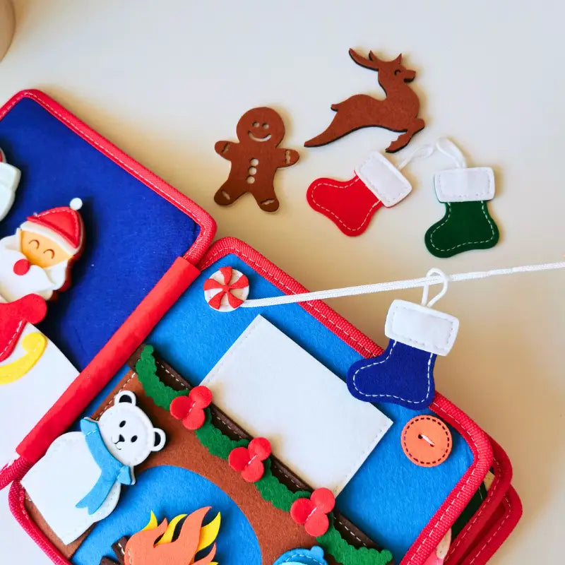 Montessori Busy Board Book Christmas