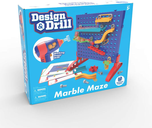 Design and Drill Marble Maze Construction Toy