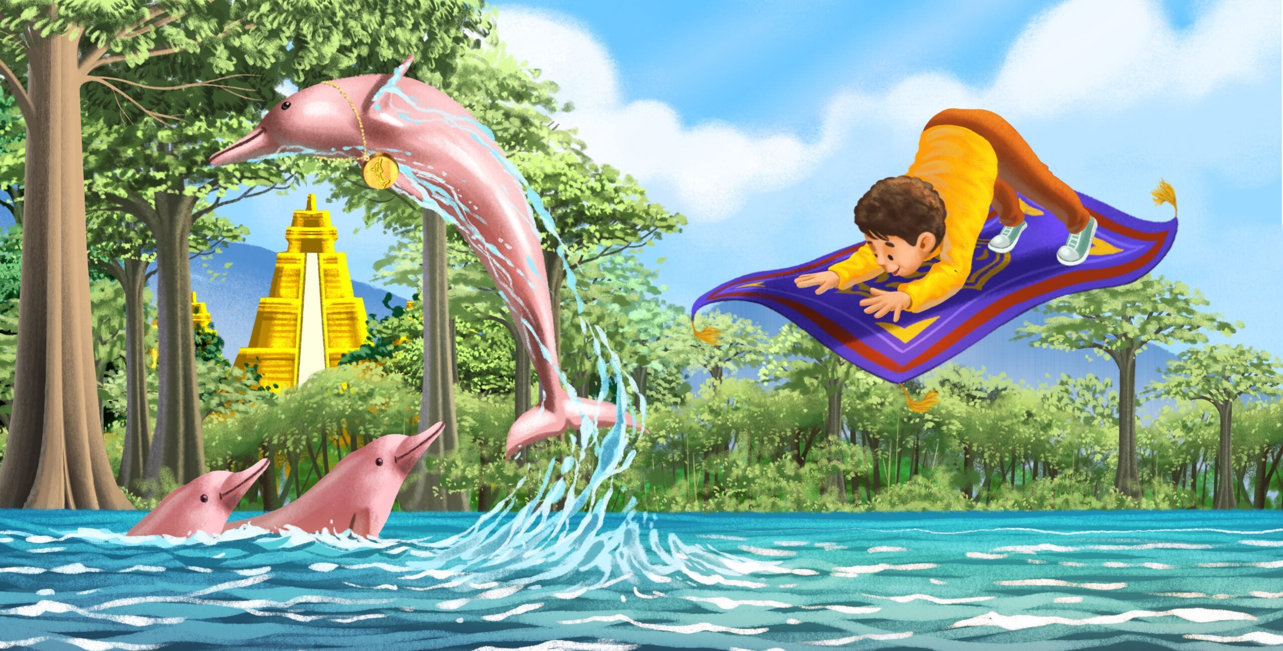 Diarmuid agus an Mata Yoga Draíochta san Amasóin