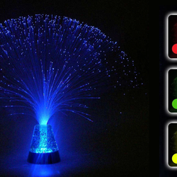 Fiber Optic Lamp with Glitter Base