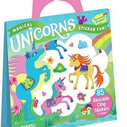 Peaceable Kingdom Magical Unicorns Sticker Fun! Reusable Sticker Tote