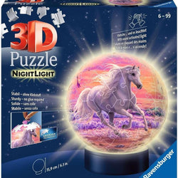 Ravensburger 3D Puzzle Nightlight Horses On The Beach