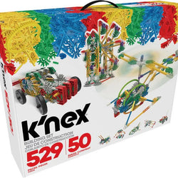 K'NEX Classics - 529 Pc/ 50 Model Power & Play Motorized Building Set