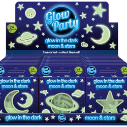 Glow Party Moon And Stars Assorted