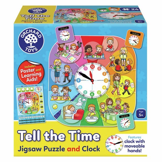 Tell the Time Jigsaw Puzzle and Clock