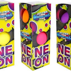 Neon Anti Stress Squeeze Ball 3pcs