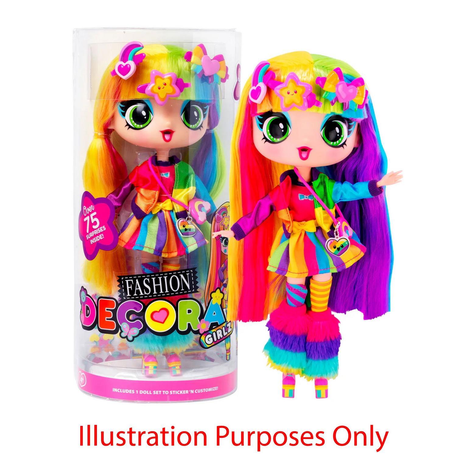 Decora Girlz Sticker Doll