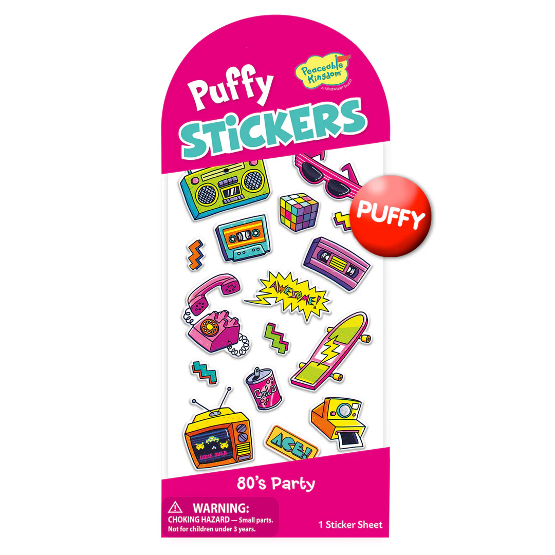 Puffy Stickers 80's