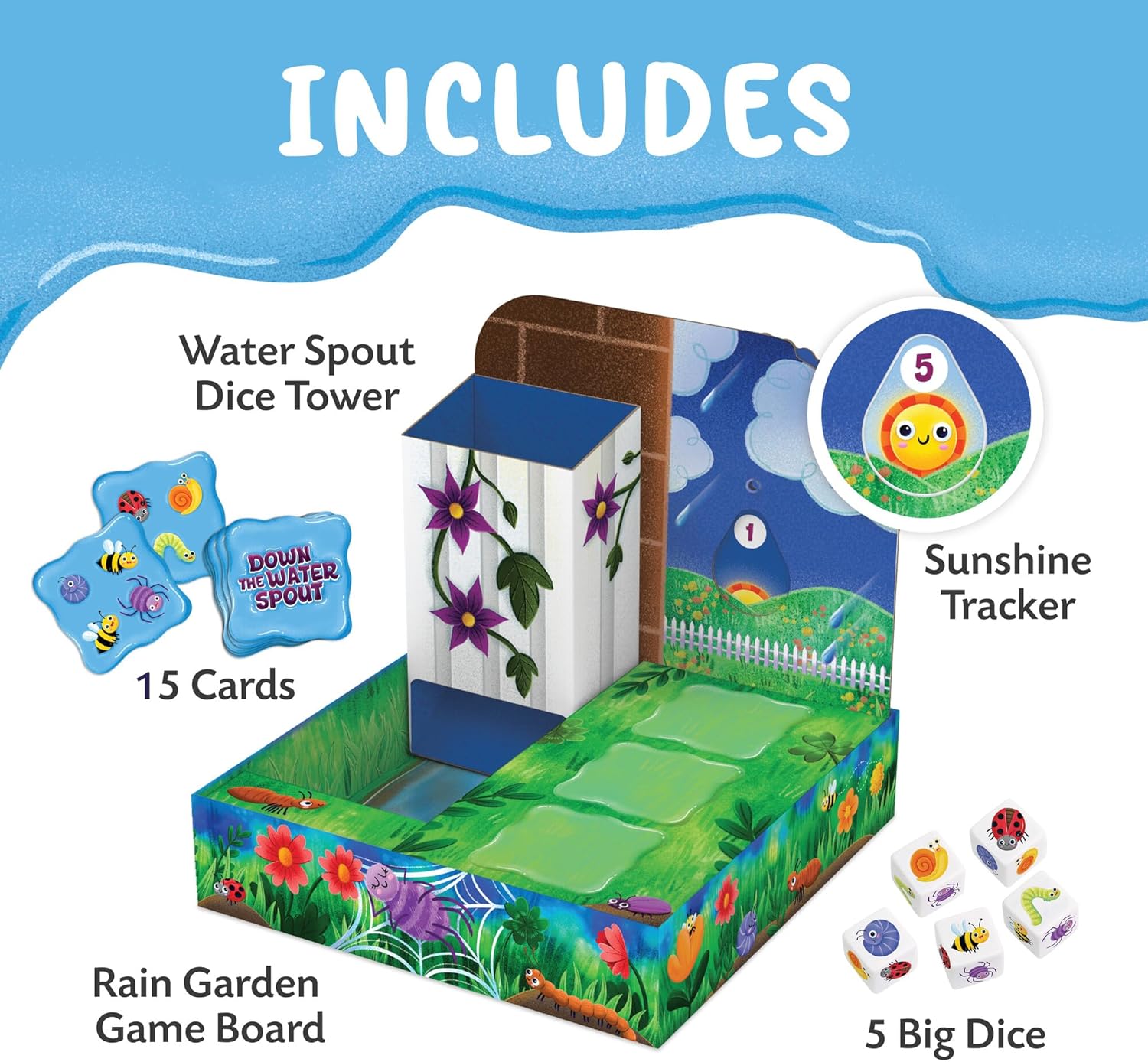 Down the Water Spout Cooperative Board Game