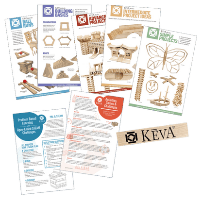 KEVA  Engineering STEM Classroom Kit: 2500 Maple with Storage