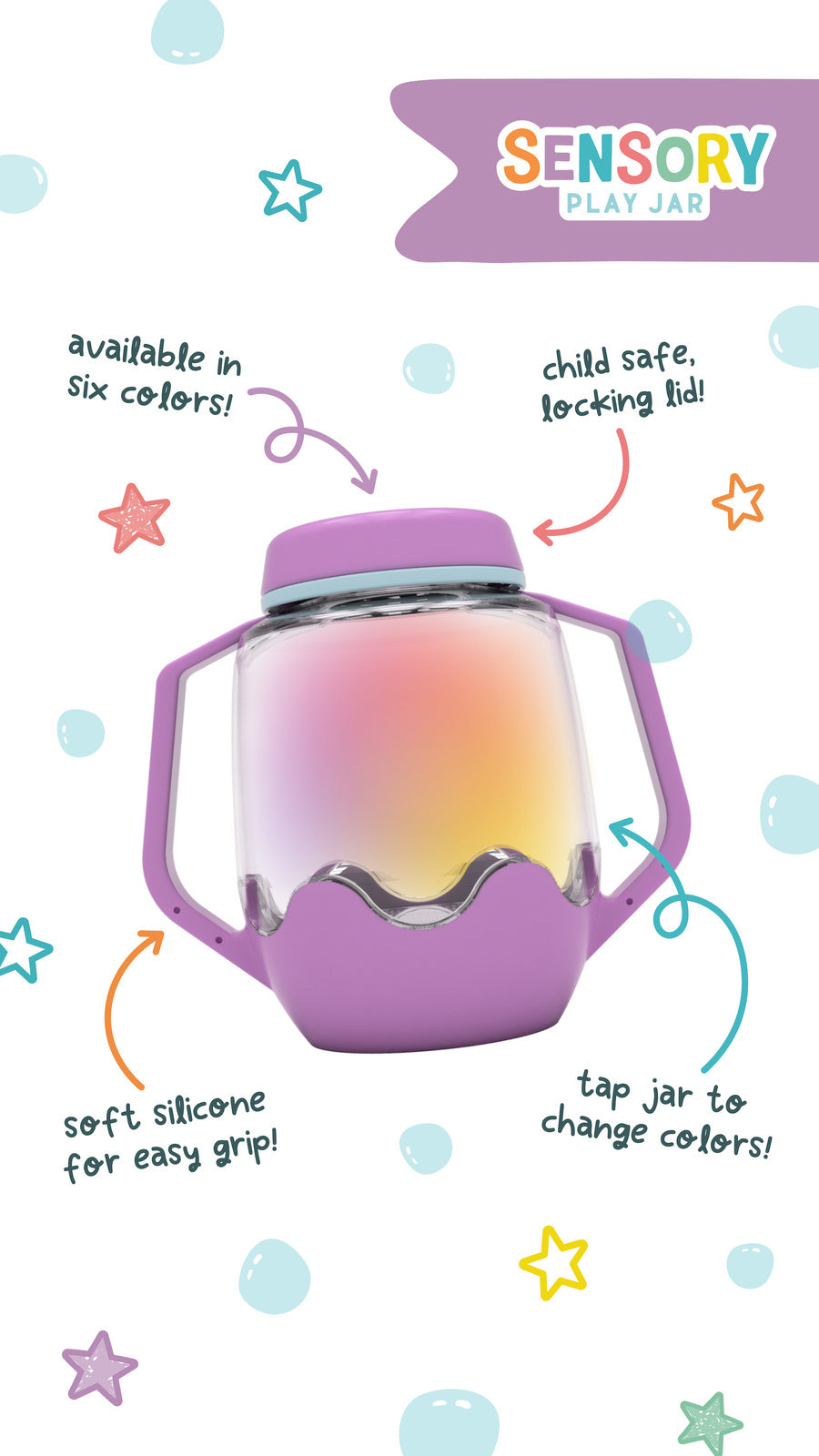 Sensory Play Jar- Purple