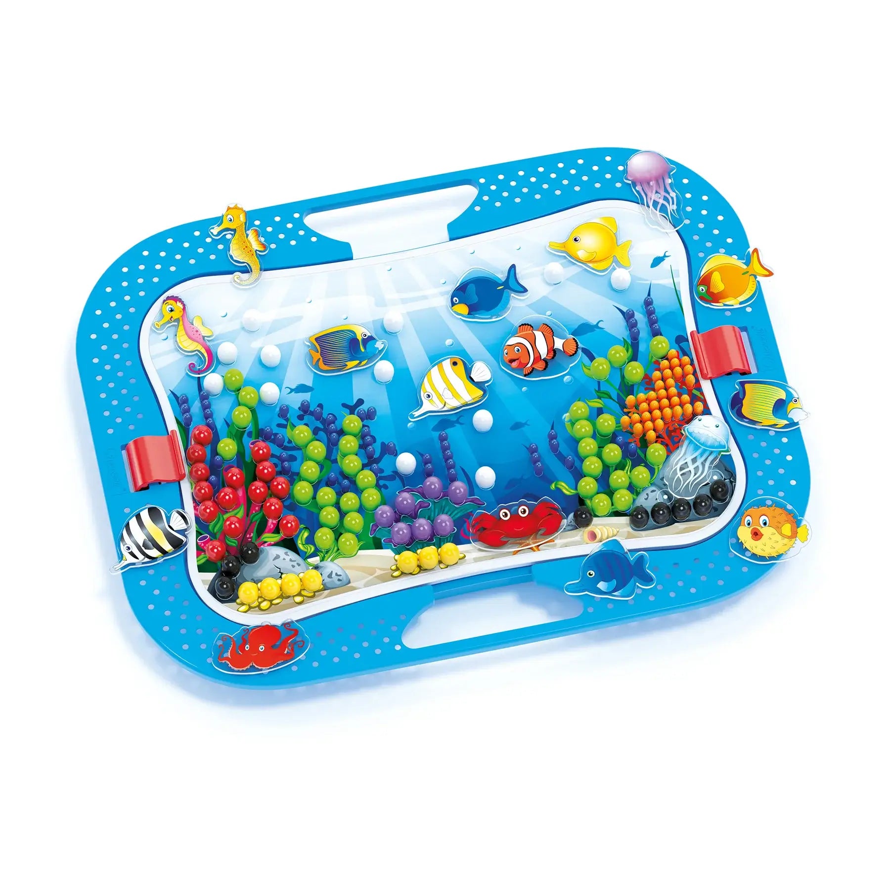 Quercetti Fantacolor Ocean Fun Fish & Pegs – 316 Piece Creative Peg Play Set