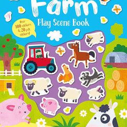 Felt Stickers Farm Play Scene Book