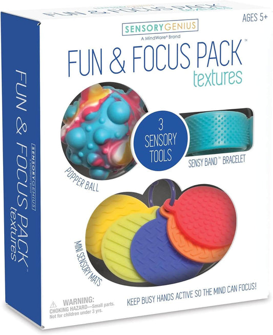 Sensory Genius Fun & Focus Pack: Textures Fidget Toy Set