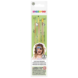 Snazaroo Green Starter Brushes Set of 3