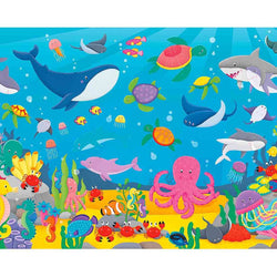 Giant Floor Puzzle Counting Creatures