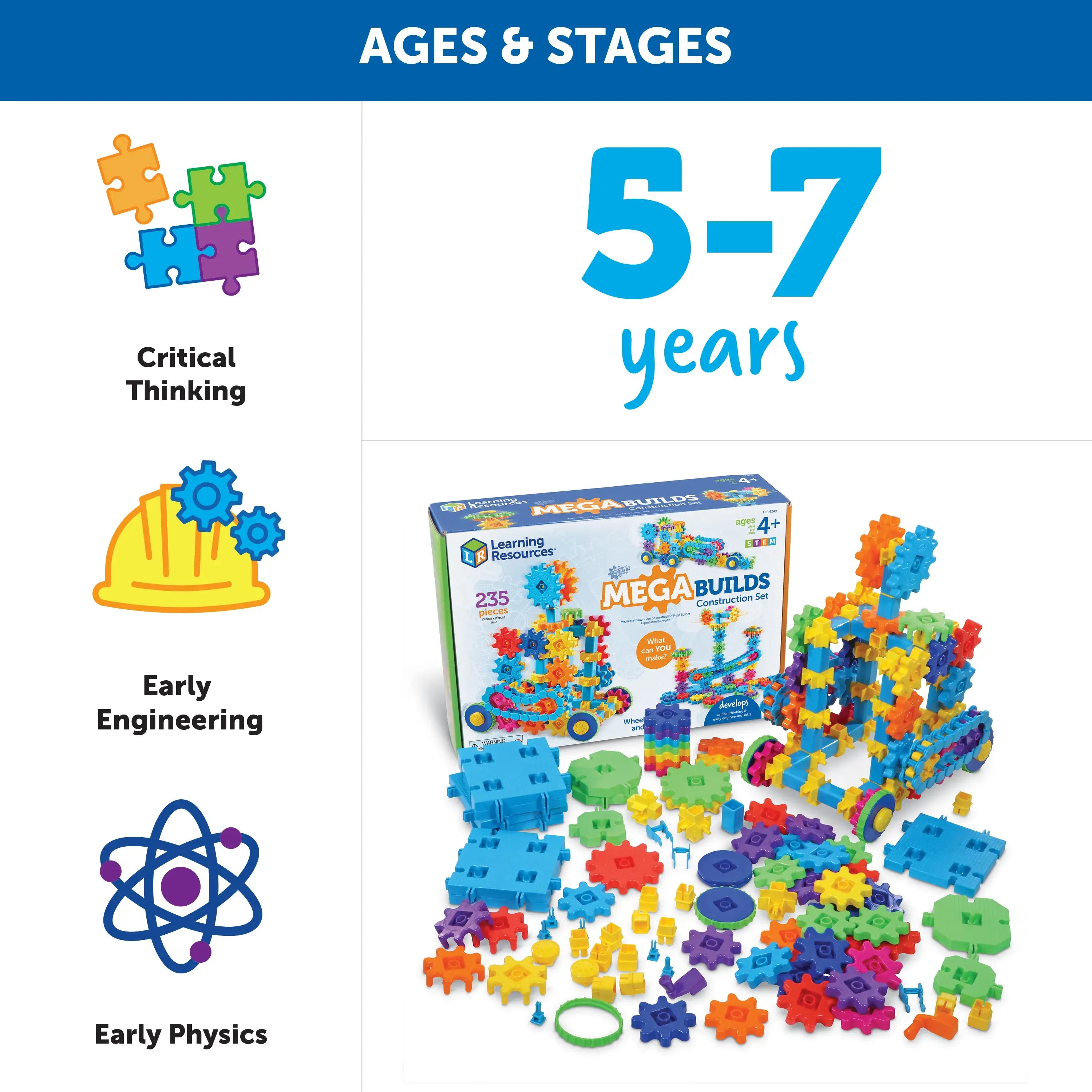 Gears Gears Gears MEGA Builds Construction Set Learning Resource