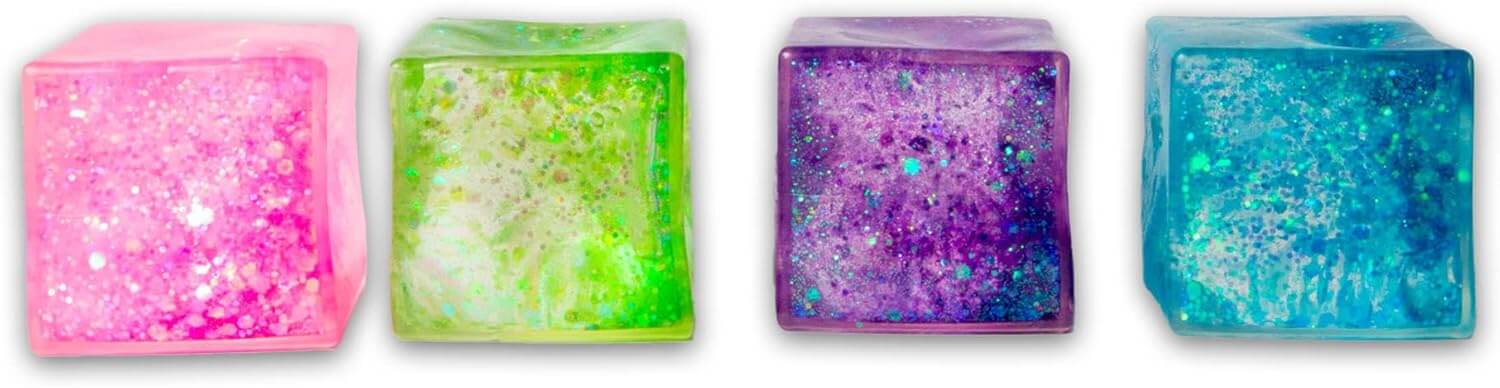 Scrunchems Glitter Sugar Cube – Sparkly Squishy Sensory Toy
