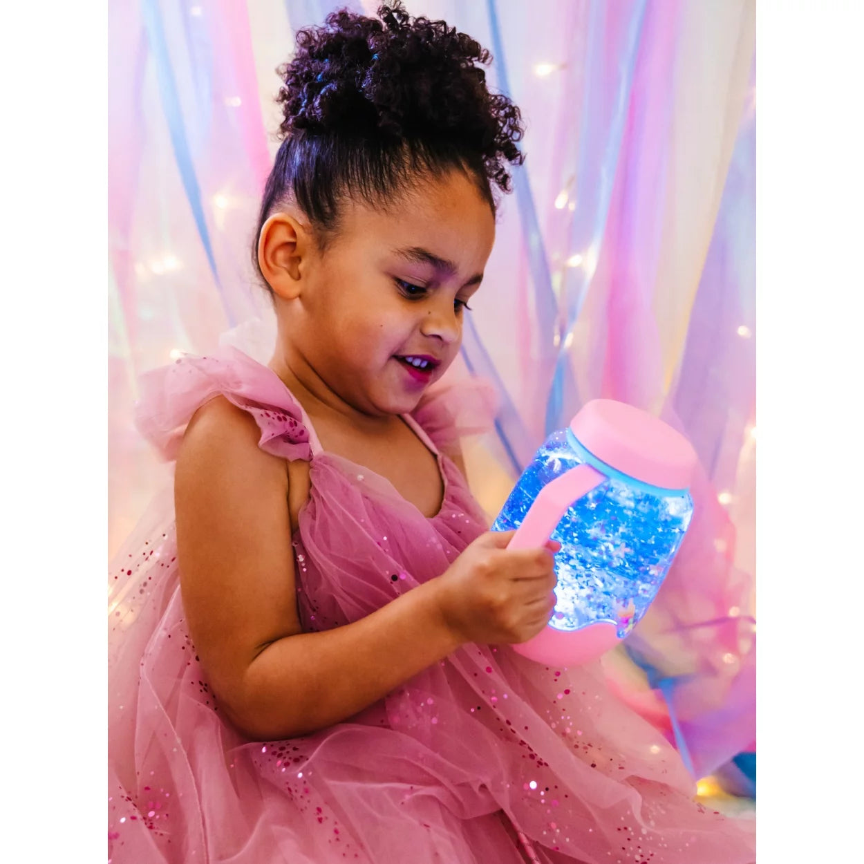 Sensory Play Jar- Pink