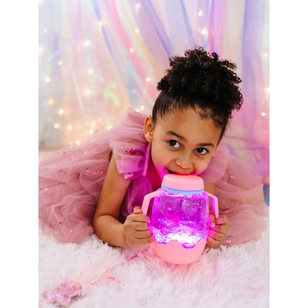 Sensory Play Jar- Pink