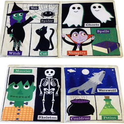 Jo & Nic's Crinkly Cloth Books - Halloween