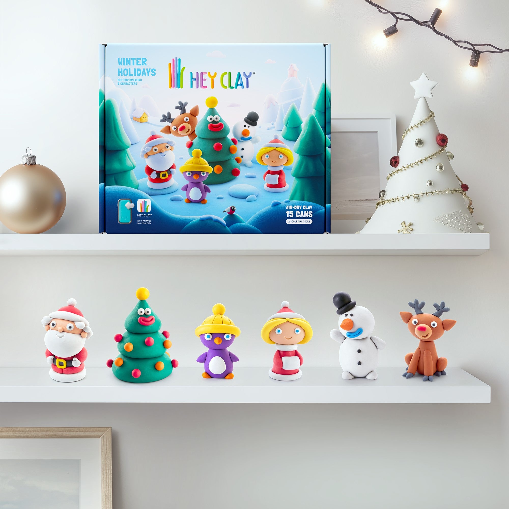 Hey Clay Winter Holidays Christmas Set