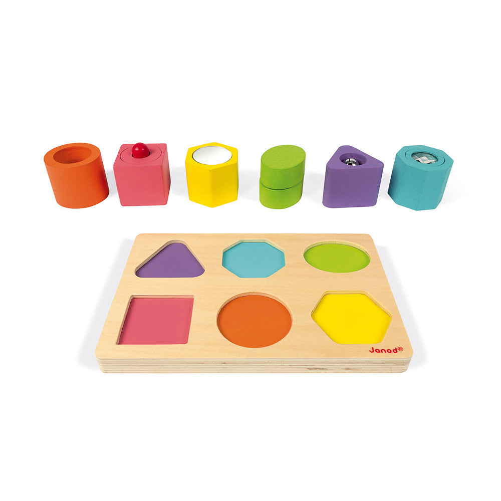 Shapes & Sounds 6-Block  Sensory Puzzle