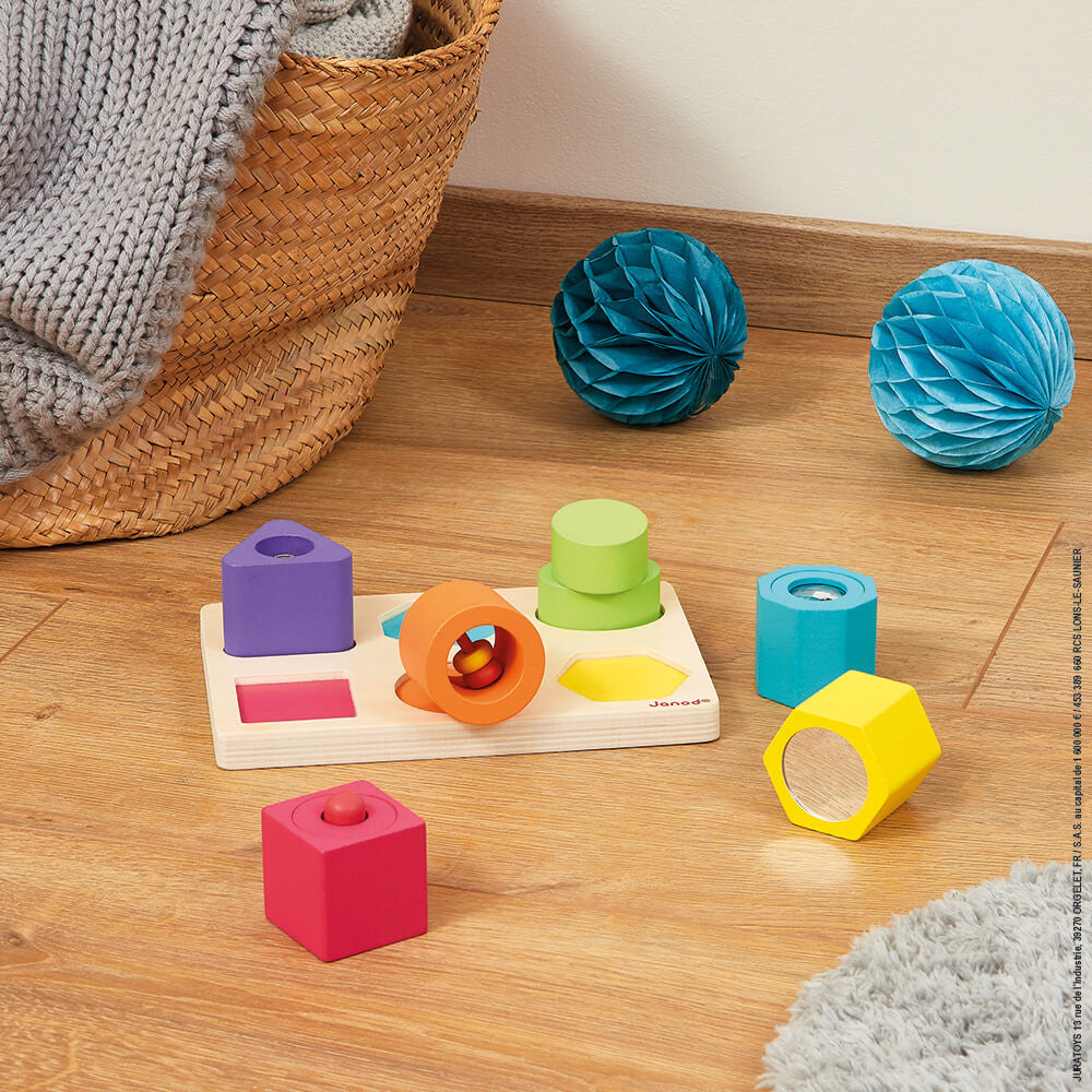 Shapes & Sounds 6-Block  Sensory Puzzle