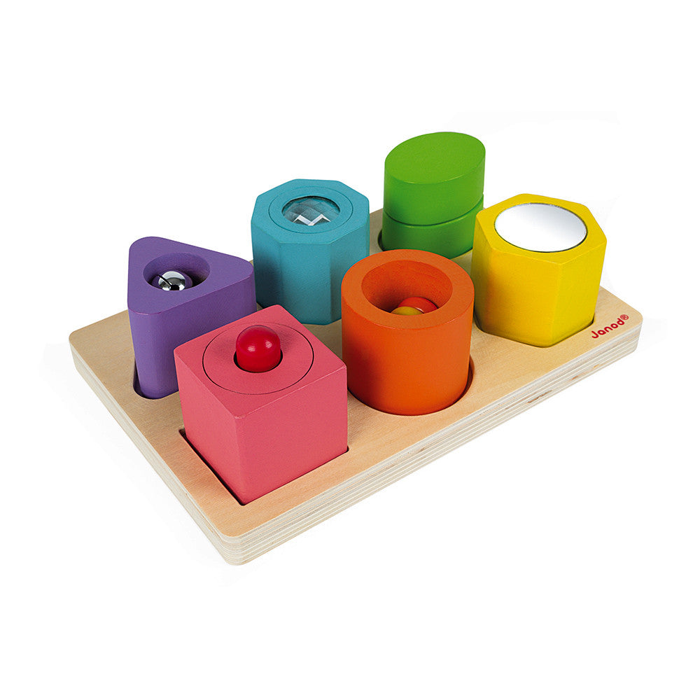 Shapes & Sounds 6-Block  Sensory Puzzle