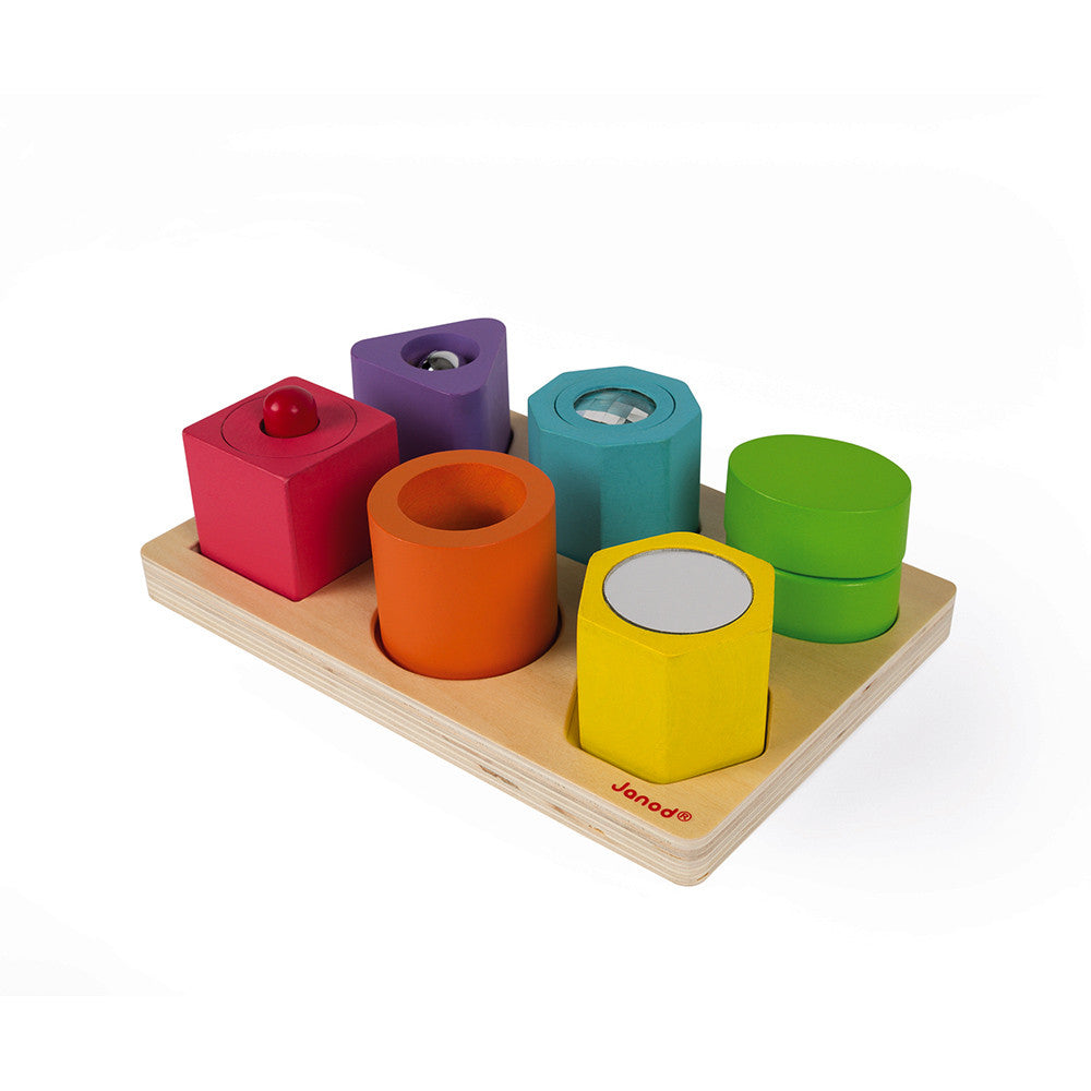 Shapes & Sounds 6-Block  Sensory Puzzle