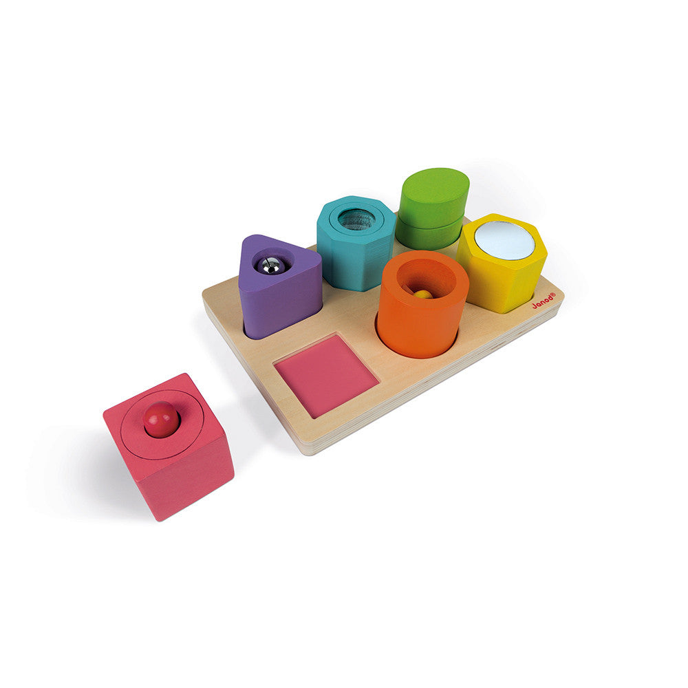 Shapes & Sounds 6-Block  Sensory Puzzle