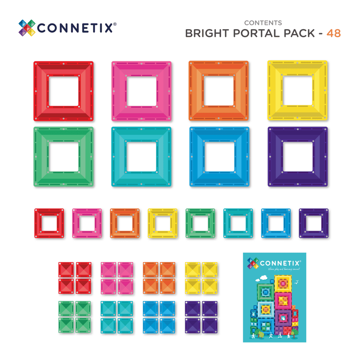 Connetix Bright Portal Pack 48 pcs