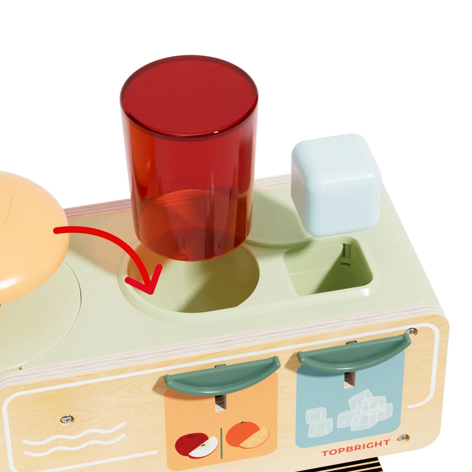 Juice Boutique Wooden Imaginative Food Play Set Top Bright