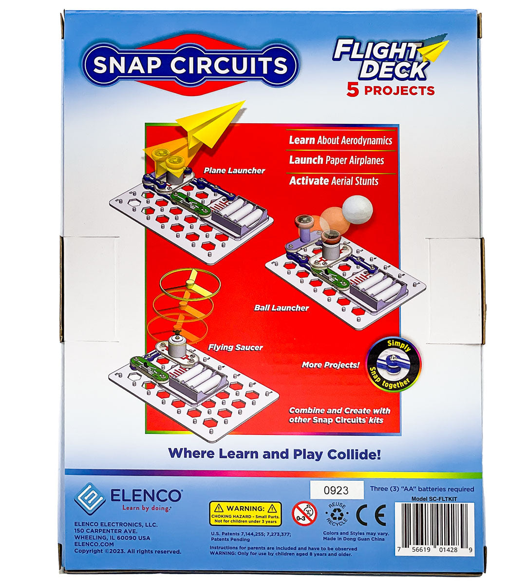 Snap circuits flight deck