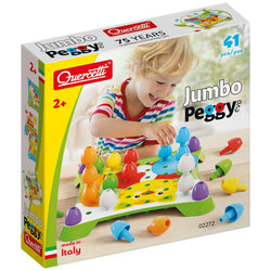 Quercetti Jumbo Peggy 41-Piece – Creative Fun for Kids of Ages 2+